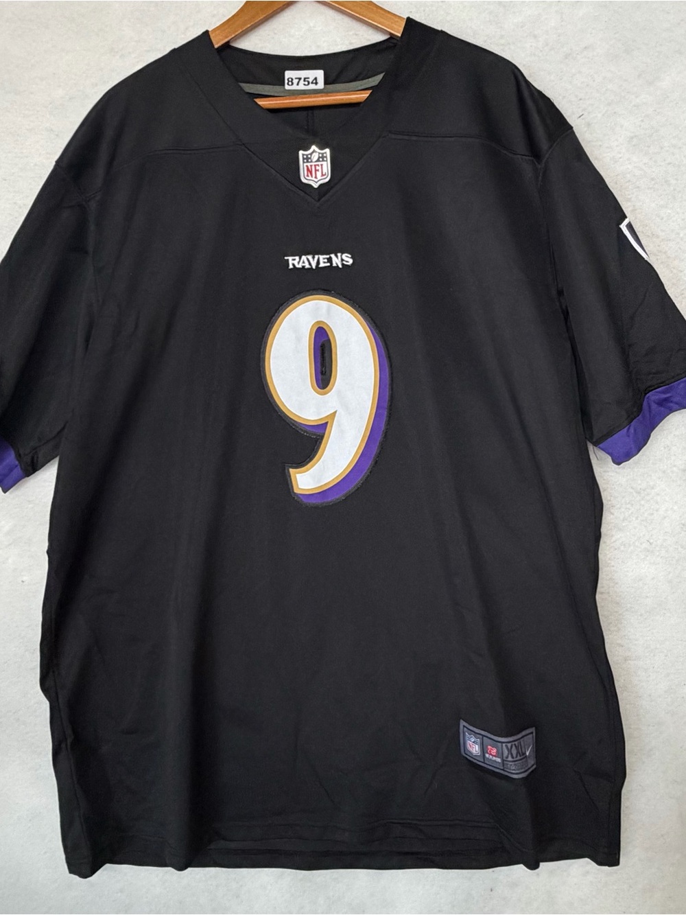 Nike Baltimore Ravens Justin Tucker Blk On Field Jersey 2XL 8754